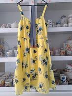 Gele jurk met bloemen Maat 42, Geel, Maat 42/44 (L), Ophalen of Verzenden, Zo goed als nieuw