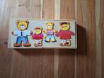 Aankleedpuzzel, houten puzzel van familie Beer, Ophalen of Verzenden, Zo goed als nieuw, Overige typen