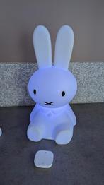 Mr Maria Nijntje Miffy lamp wit/kleur en afstandsbedienining, Ophalen of Verzenden, Zo goed als nieuw, Lamp