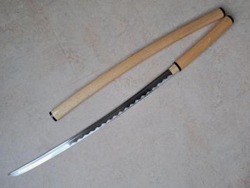 Samurai damast shirasaya zwaard beschikbaar voor biedingen