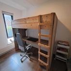 Hoogslaper 90 x 200 steigerhout, Ophalen, Zo goed als nieuw, Hoogslaper