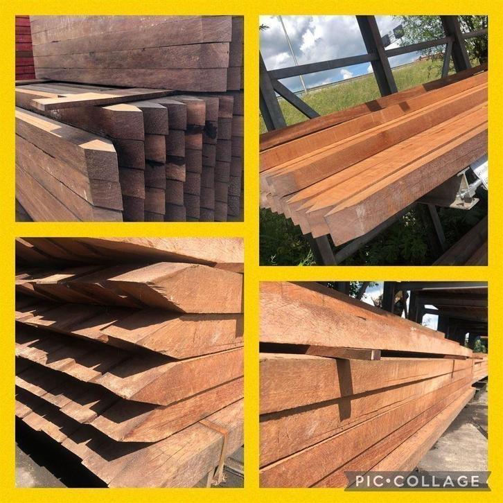 Azobe hardhout | Planken | Palen | Regels, Tuin en Terras, Palen, Balken en Planken, Nieuw, Balken, 250 cm of meer, Hardhout, Ophalen of Verzenden
