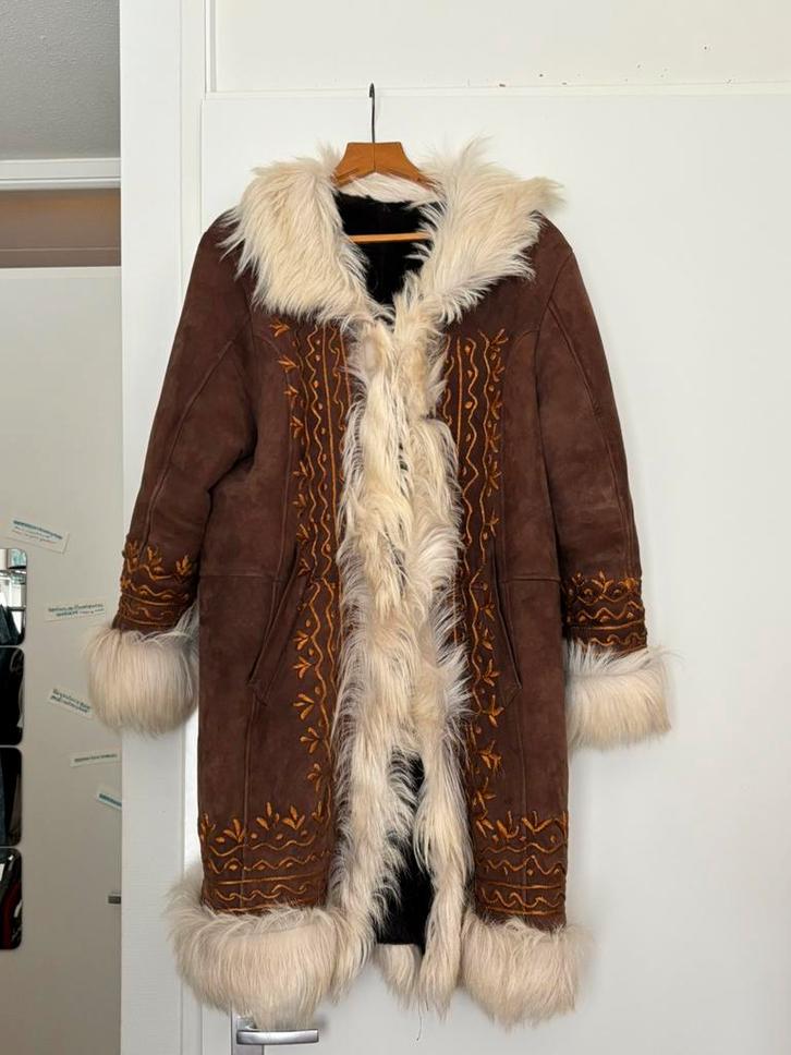 Afghan / penny lane / lammy coat XL, Kleding | Dames, Jassen | Winter, Gedragen, Maat 46/48 (XL) of groter, Bruin, Ophalen of Verzenden