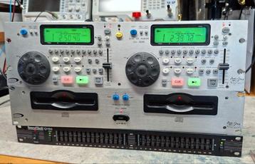 Dual DJ cd-speler 19" + graphic equalizer 19" beschikbaar voor biedingen