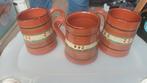 Aardewerk Mokken Set terra cotta antiek, Gebruikt, Ophalen of Verzenden, Overige stijlen, Kop(pen) en/of Schotel(s)