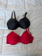 Zwart & Rode BH's - Maat 90D, Zeeman, Ophalen of Verzenden, Rood, BH