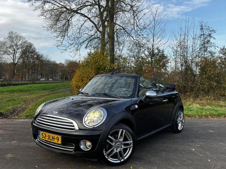 Mini Cabrio 1.6 Cooper Nap/Leer/Xenon/Luxe, Auto's, Mini, Bedrijf, Cabrio, ABS, Airbags, Alarm, Boordcomputer, Centrale vergrendeling
