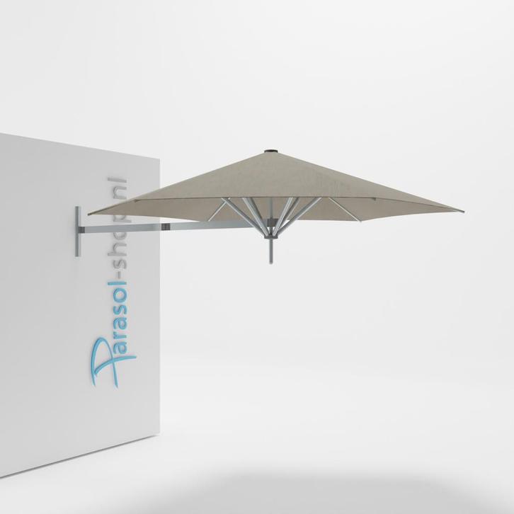 Umbrosa Paraflex Muurparasol Taupe 270cm, Tuin en Terras, Parasols, Gebruikt, Muurparasol, 2 tot 3 meter, Verstelbaar, Verzenden