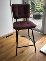 Stijlvolle barkruk met rugleuning draaibaar - zithoogte 65cm, Ophalen, Met voetsteun, Zo goed als nieuw, Metaal