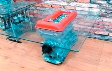 Alfa Romeo Nord Motorbloktafel Auto decoratie Mancave beschikbaar voor biedingen