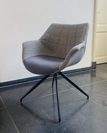 4x Zuiver kuipstoel | Doulton arm chair grijs beschikbaar voor biedingen