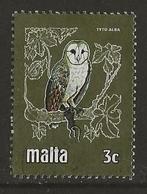 Malta 14, uil, Verzenden, Malta, Gestempeld