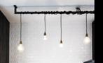 Industriele lamp loftbar, Huis en Inrichting, Lampen | Hanglampen, Ophalen, Industrielel, Zo goed als nieuw, Metaal