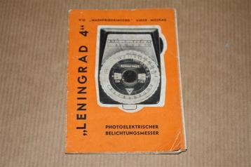 Zeldzame folder - Leningrad 4 Belichtingsmeter 1965 beschikbaar voor biedingen