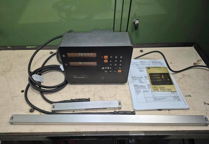 Heidenhain digitale uitlezing VR 710 met linialen., Doe-het-zelf en Verbouw, Draaibanken, Gebruikt, Metaaldraaibank, Ophalen