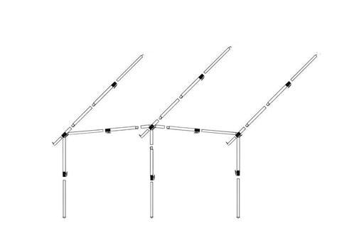 tentstokken aluminium v caravanvoortent, Caravans en Kamperen, Tentaccessoires, Gebruikt, Ophalen of Verzenden