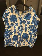 Blouse H&M - Blauw/Wit - Maat L, Kleding | Dames, Blouses en Tunieken, Ophalen of Verzenden, Zo goed als nieuw, Maat 42/44 (L)