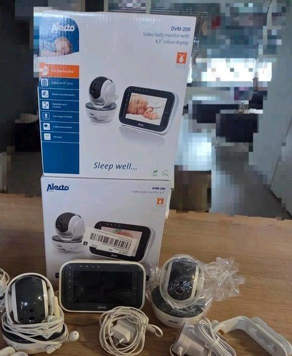 Alecto babyfoon DVM-200, Kinderen en Baby's, Babyfoons, Ophalen of Verzenden, Zo goed als nieuw, 250 meter of meer, Camera