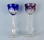 Twee kristallen glazen St Louis France  - gaaf - 14.5 cm, Ophalen of Verzenden