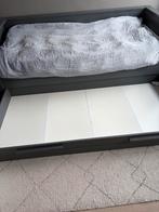 Bed Woood Dennis grijs, Ophalen, Verstelbaar, Tweepersoons, Zo goed als nieuw