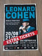 Leonard Cohen World Tour 2010 Poster, Verzamelen, Ophalen of Verzenden, Zo goed als nieuw, Rechthoekig Staand, Muziek