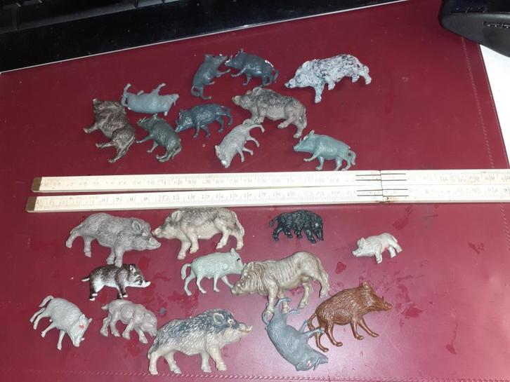 Verzameling, wilde zwijnen, alle maten (geen Schleich), Verzamelen, Dierenverzamelingen, Gebruikt, Beeldje of Figuurtje, Overige soorten