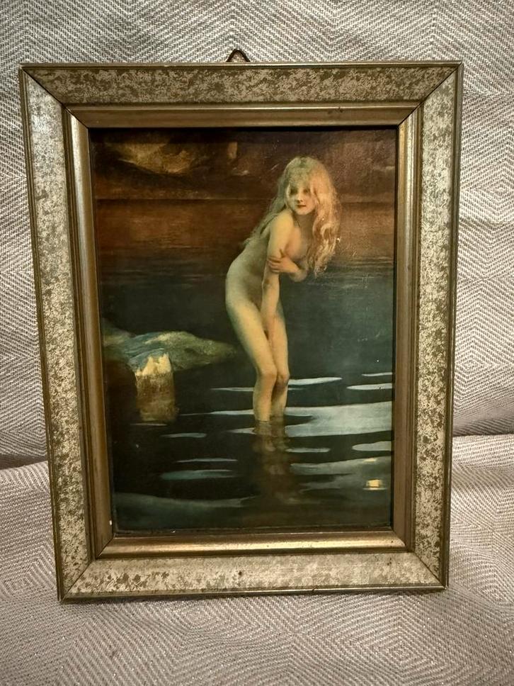 Nymphe door de kunstenaar Luis Ricardo Falero, Antiek en Kunst, Kunst | Schilderijen | Klassiek, Ophalen of Verzenden