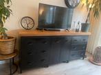 Dressoir hout en staal, Huis en Inrichting, Kasten | Dressoirs, Ophalen, Zo goed als nieuw