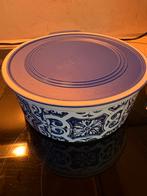 Tupperware Delfts Blauwe Koektrommel, Ophalen of Verzenden, Gebruikt