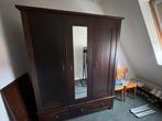 Houten kledingkast met spiegel - Zelf demonteren!, Huis en Inrichting, Kasten | Kledingkasten, Ophalen, Gebruikt, 200 cm of meer