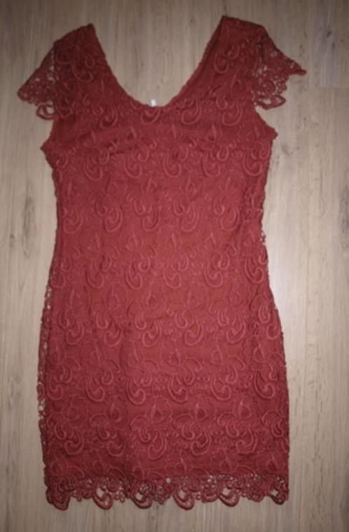 Oudroze Kanten Jurk Only (38), Kleding | Dames, Jurken, Gedragen, Maat 38/40 (M), Roze, Knielengte, Ophalen of Verzenden