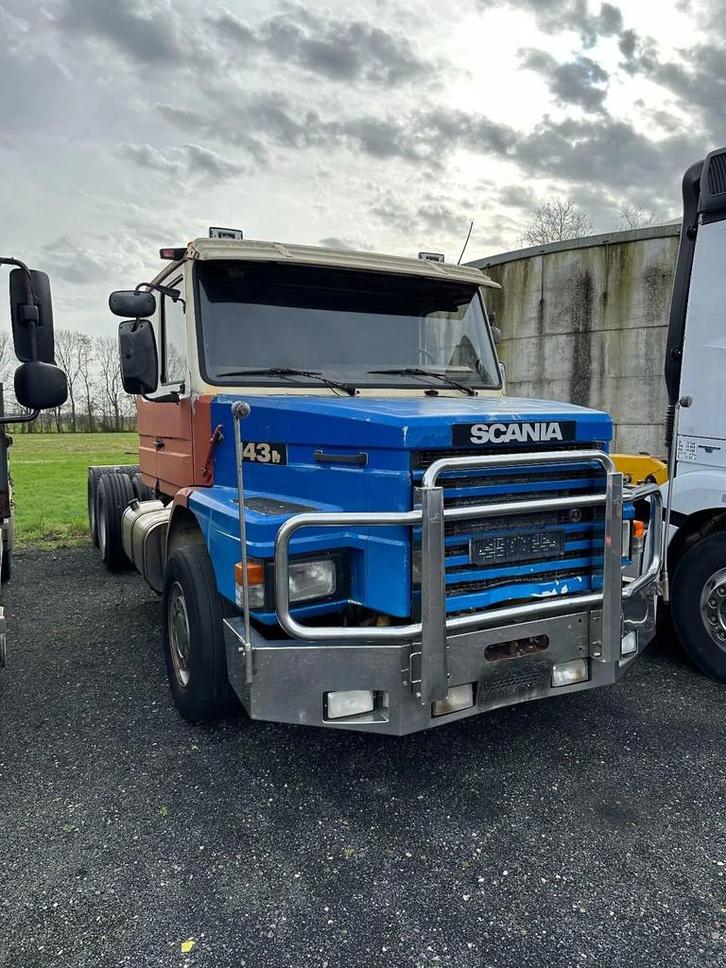 Scania T143-450 V8 HAUBER/NEUS/TORPEDO (bj 1988), Auto's, Vrachtwagens, Bedrijf, Te koop, Scania, Diesel, BTW verrekenbaar