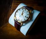 18 karaat gouden heren horloge -  Onsa - jaren 50, Leer, Polshorloge, Zo goed als nieuw, Goud