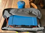 Kooktoestel met (lege) gasfles en kookmeubel, Caravans en Kamperen, Kampeeraccessoires, Ophalen, Gebruikt