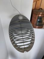 Bijzonder design lamellen pendellamp, Huis en Inrichting, Lampen | Plafondlampen, Ophalen, Zo goed als nieuw, Metaal