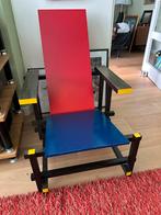 Rietveld rood blauwe stoel orgineel Cassina, Huis en Inrichting, Ophalen, Gebruikt, Minder dan 75 cm, Modern