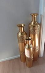Hoge gouden vaas set, nieuw!, Overige kleuren, Nieuw, Ophalen of Verzenden, Glas