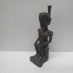 Bronzen beeld - vermoedelijk uit Afrika of Azië 22 cm, Ophalen of Verzenden