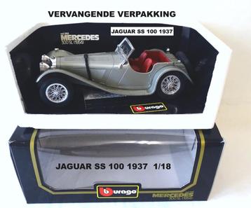 Jaguar SS 100 1937  Burago 1/18 beschikbaar voor biedingen