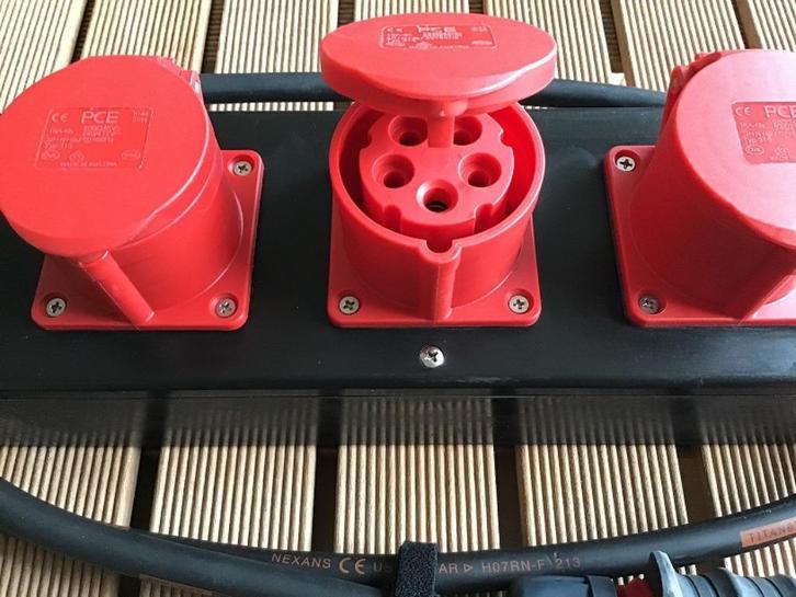 PCE CEE 16A verdeelblok volrubber 380V - 400V IP54, Doe-het-zelf en Verbouw, Elektra en Kabels, Nieuw, Overige typen, Verzenden