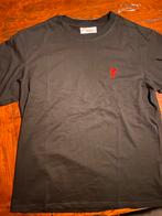 AMI Paris T-Shirt | Black, Kleding | Heren, T-shirts, Maat 52/54 (L), Ami, Zo goed als nieuw, Zwart