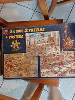 Jan van Haasteren 3x1000 Puzzels, Hobby en Vrije tijd, Denksport en Puzzels, Ophalen of Verzenden, 500 t/m 1500 stukjes, Zo goed als nieuw