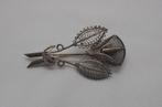 Zilveren filigrain broche nr.852, 4 tot 7 cm, Verzenden, Zo goed als nieuw, Zilver