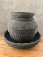 Still kruik maat S met schaal, Huis en Inrichting, Overige kleuren, Aardewerk of Porselein, Ophalen of Verzenden, Zo goed als nieuw