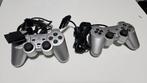 2x Zilveren PS2 Controllers, Spelcomputers en Games, Ophalen of Verzenden, Gebruikt, Controller, PlayStation 2