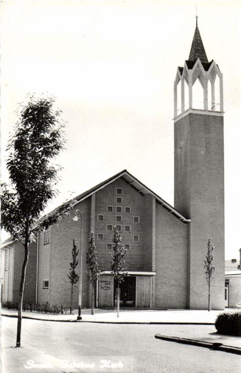 Sneek, Ichthus Kerk - 1967 gelopen, Verzamelen, Ansichtkaarten | Nederland, Gelopen, Friesland, 1960 tot 1980, Ophalen of Verzenden