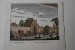 LEIDEN Kopergravure RIJNSBURGER-POORT 1731 A. Rademaker E15, Antiek en Kunst, Verzenden
