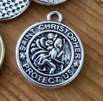 St.Christoffel hangers ronde vorm, Overige materialen, Ophalen of Verzenden, Zo goed als nieuw, Kruis of Symbool