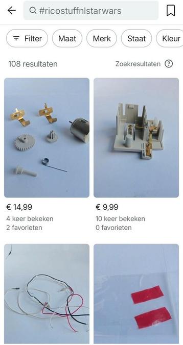 Star wars vintage onderdelen  beschikbaar voor biedingen