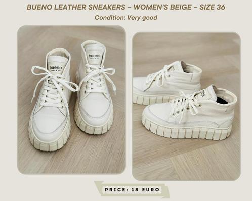 Bueno Leather Sneakers – Women’s Beige – Size 36, Kleding | Dames, Schoenen, Zo goed als nieuw, Sneakers of Gympen, Beige, Ophalen of Verzenden
